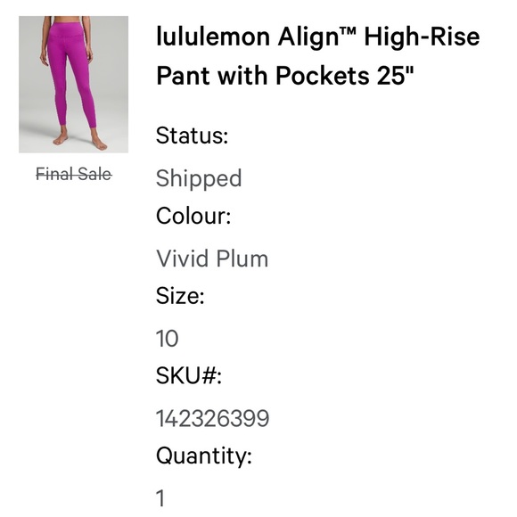 Lululemon Align leggings size 10 - Picture 8 of 8